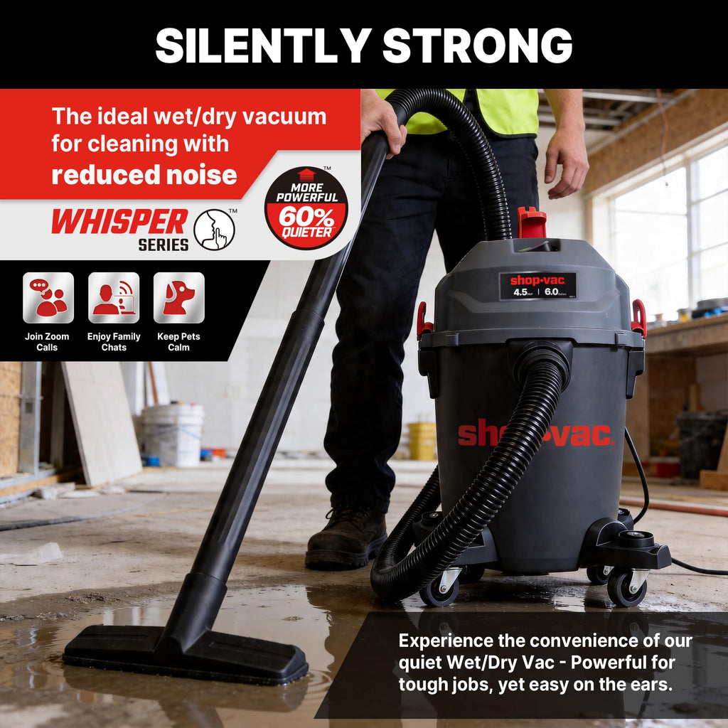 6 Gallon Wet and Dry Shop Vacuum J43371