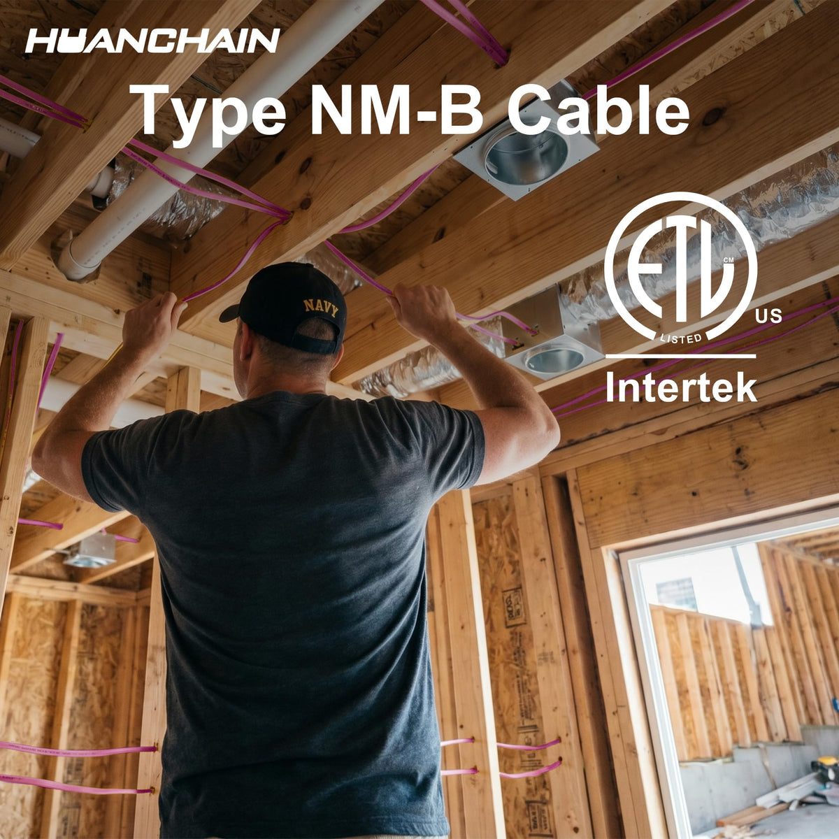 Pink 100FT Non-Metallic Sheathed Cable R857841