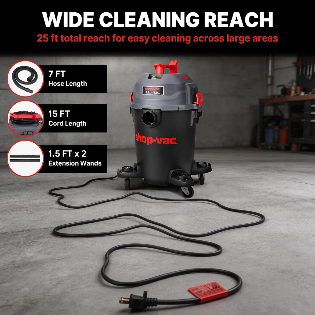 6 Gallon Wet and Dry Shop Vacuum J43371