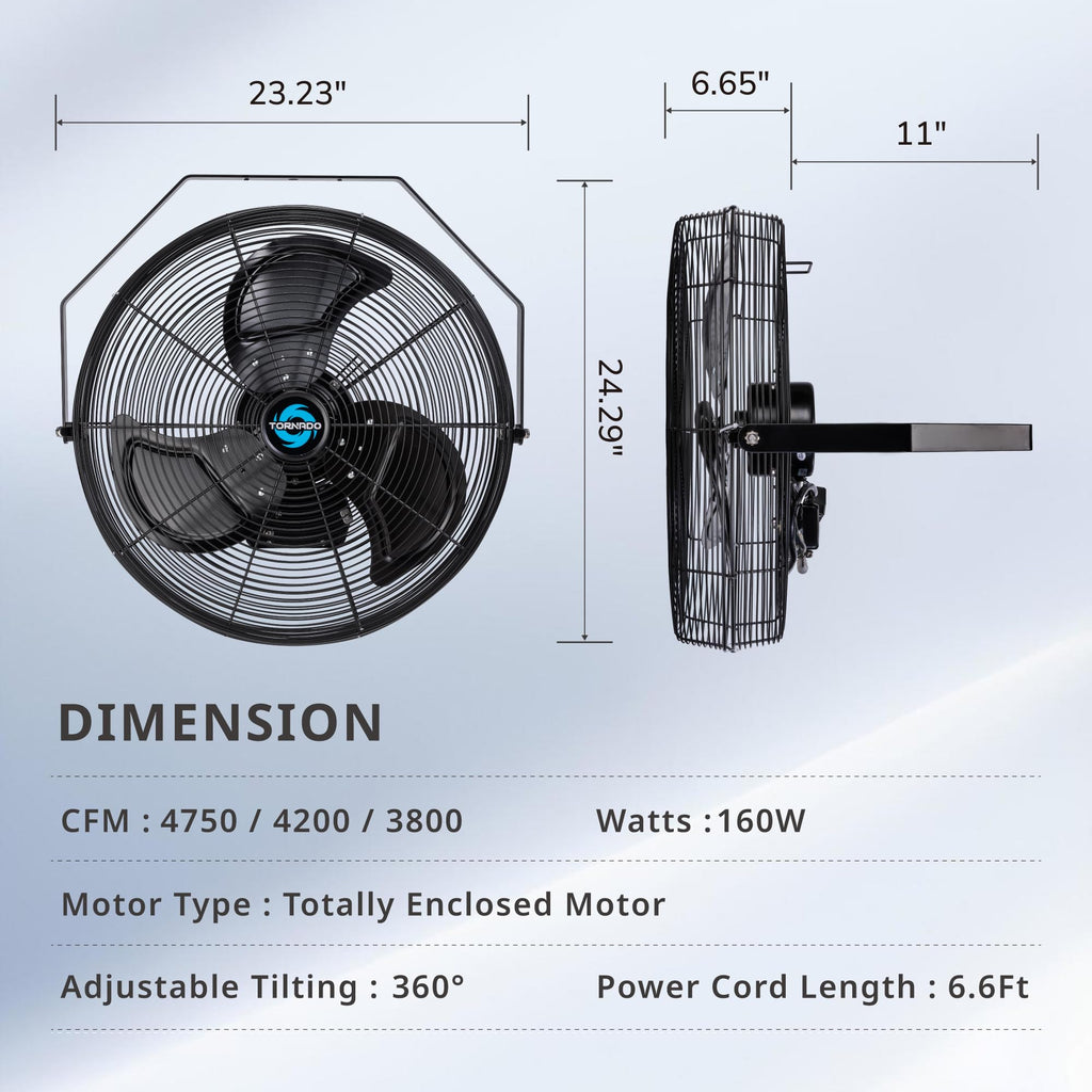 20-Inch High Velocity Outdoor Wall Fan C3228