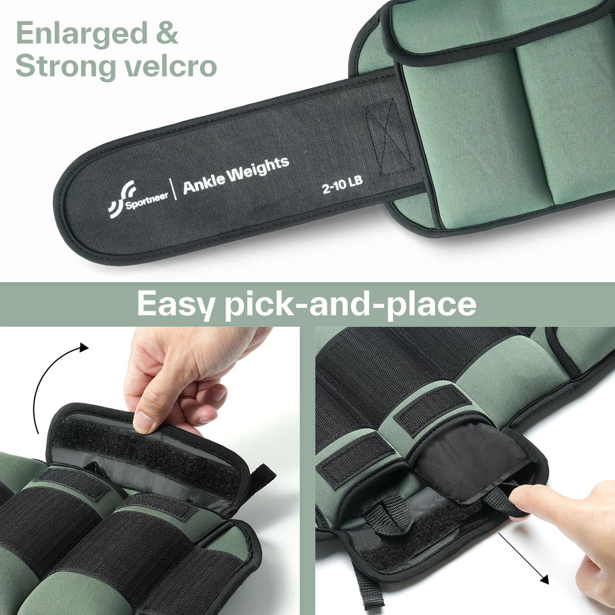 20lbs/Pair Adjustable Ankle Weights D72766