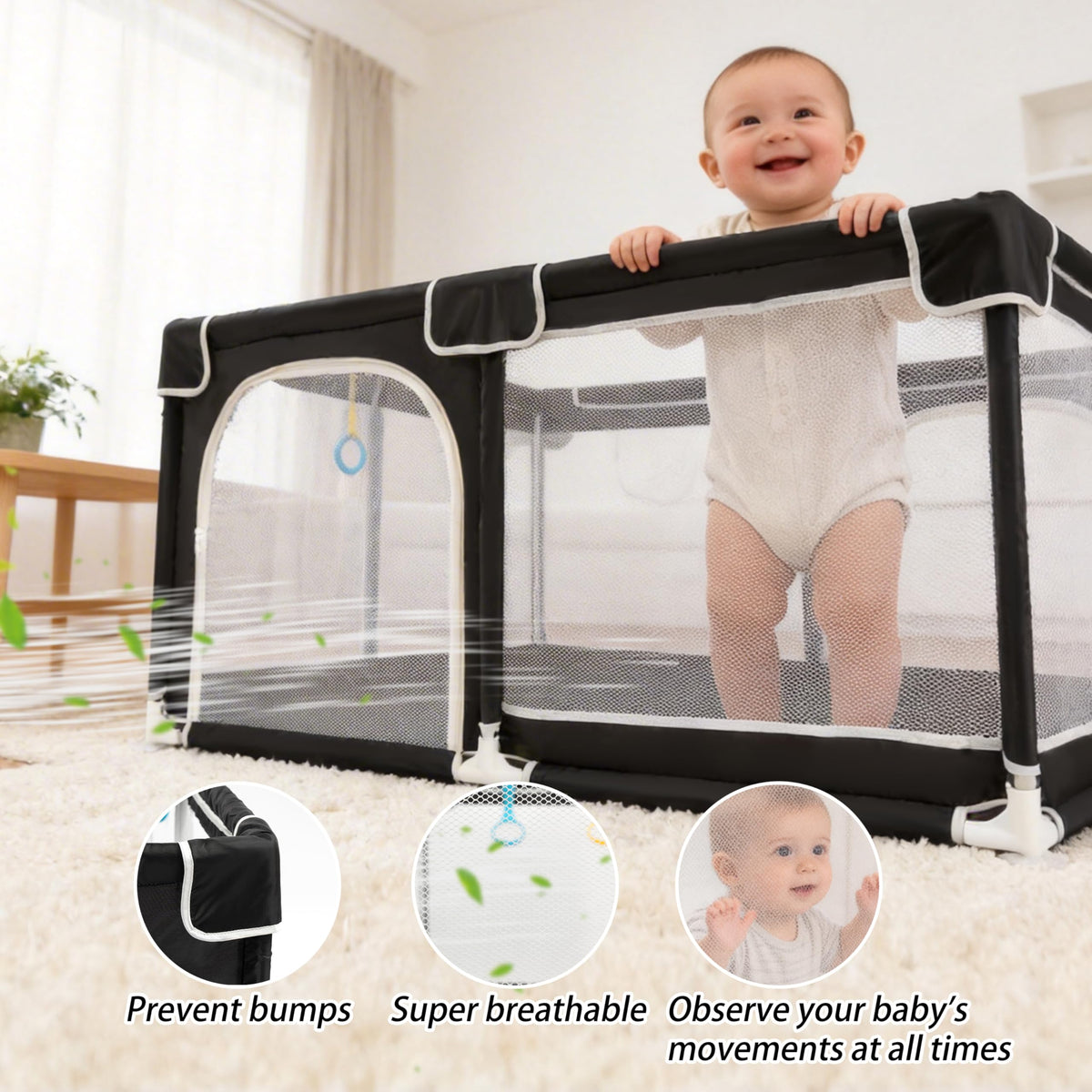 50x50 Breathable Mesh Baby Playpen P9108
