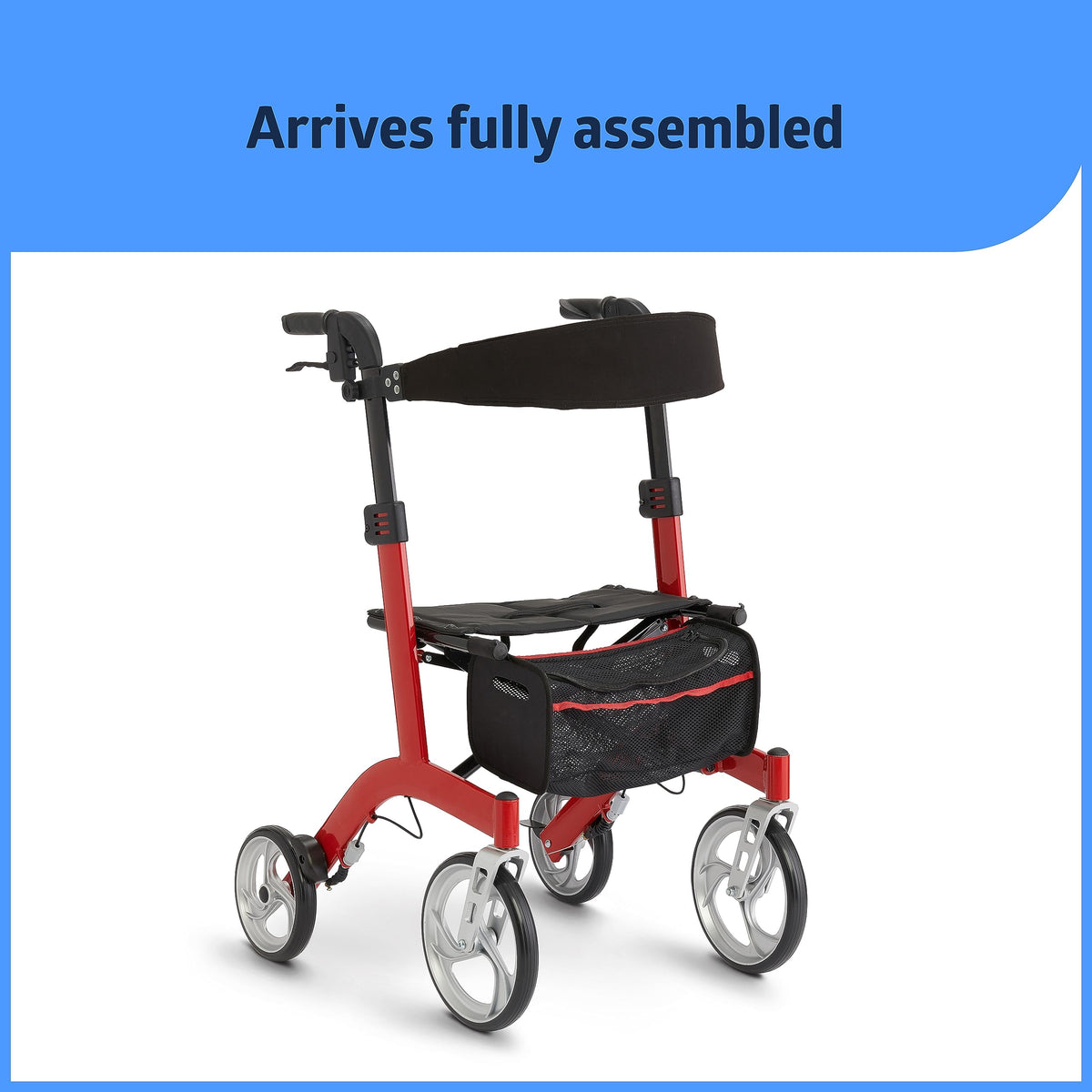Lightweight Rollator with Backrest C213723