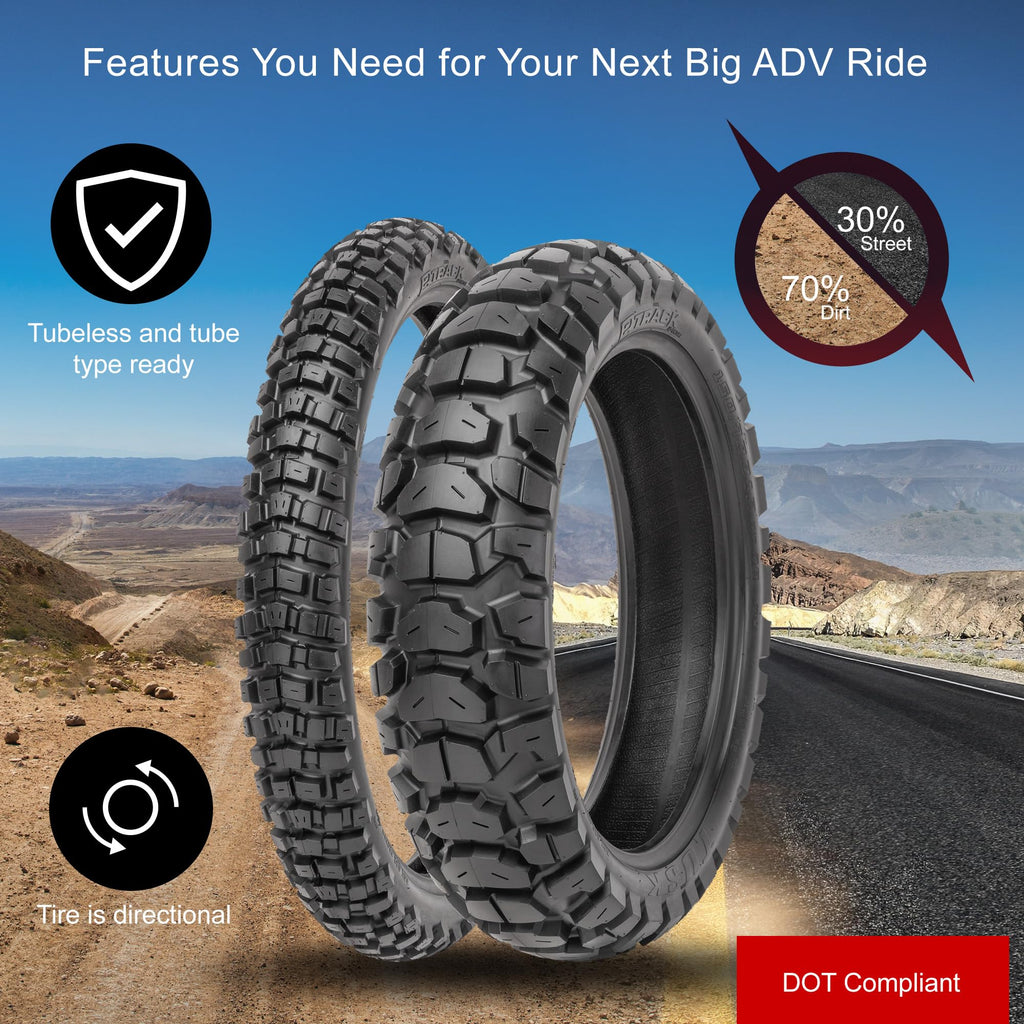 150/70B-17 Adventure Motorcycle Tire Q495