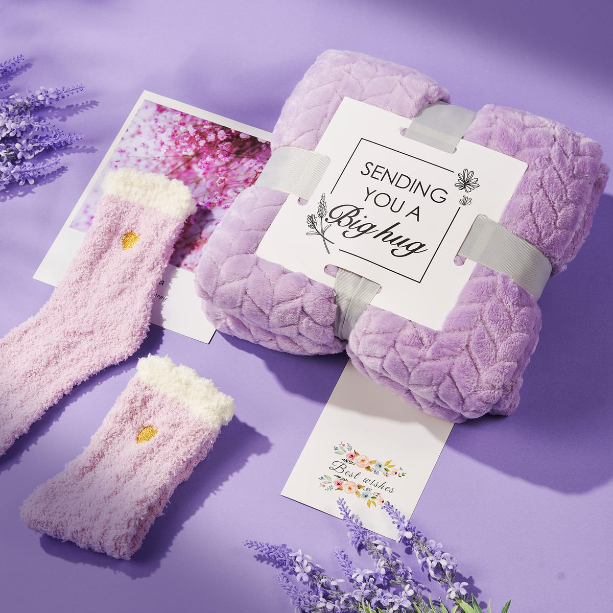 Flannel Blanket Spa Care Package Y48219