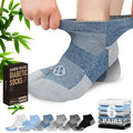 Low Cut Diabetic Socks for Men, 6 Pairs Q6690