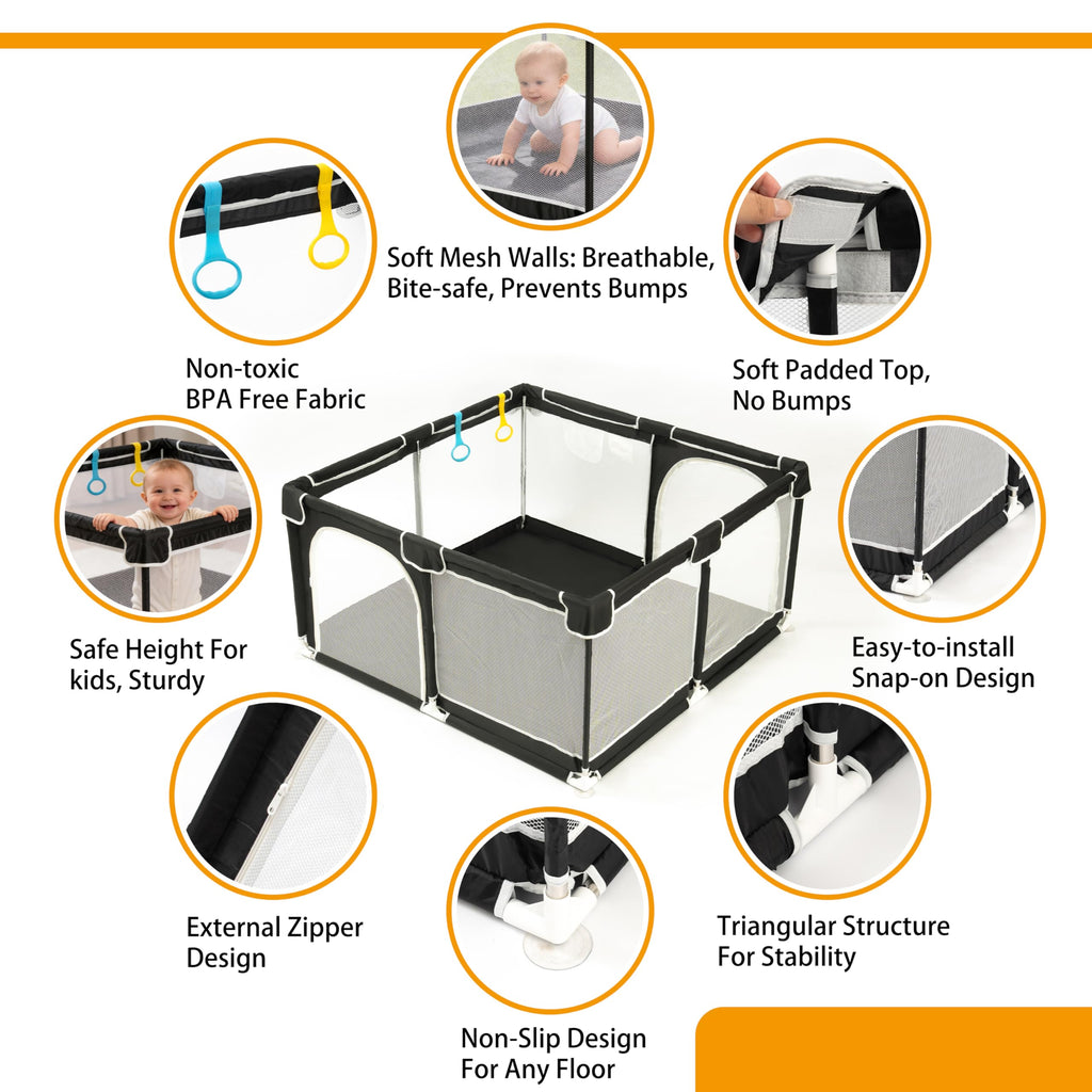 50x50 Breathable Mesh Baby Playpen P9108