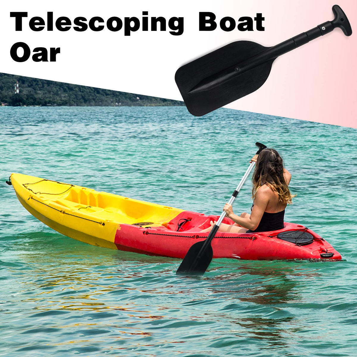 Telescoping Boat Paddle Collapsible Oar 2 Pack Z810666