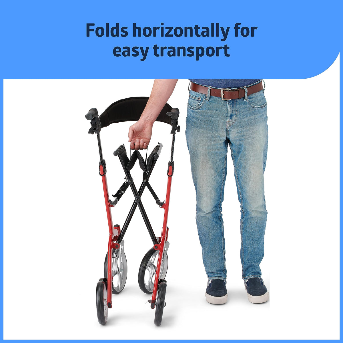 Lightweight Rollator with Backrest C213723