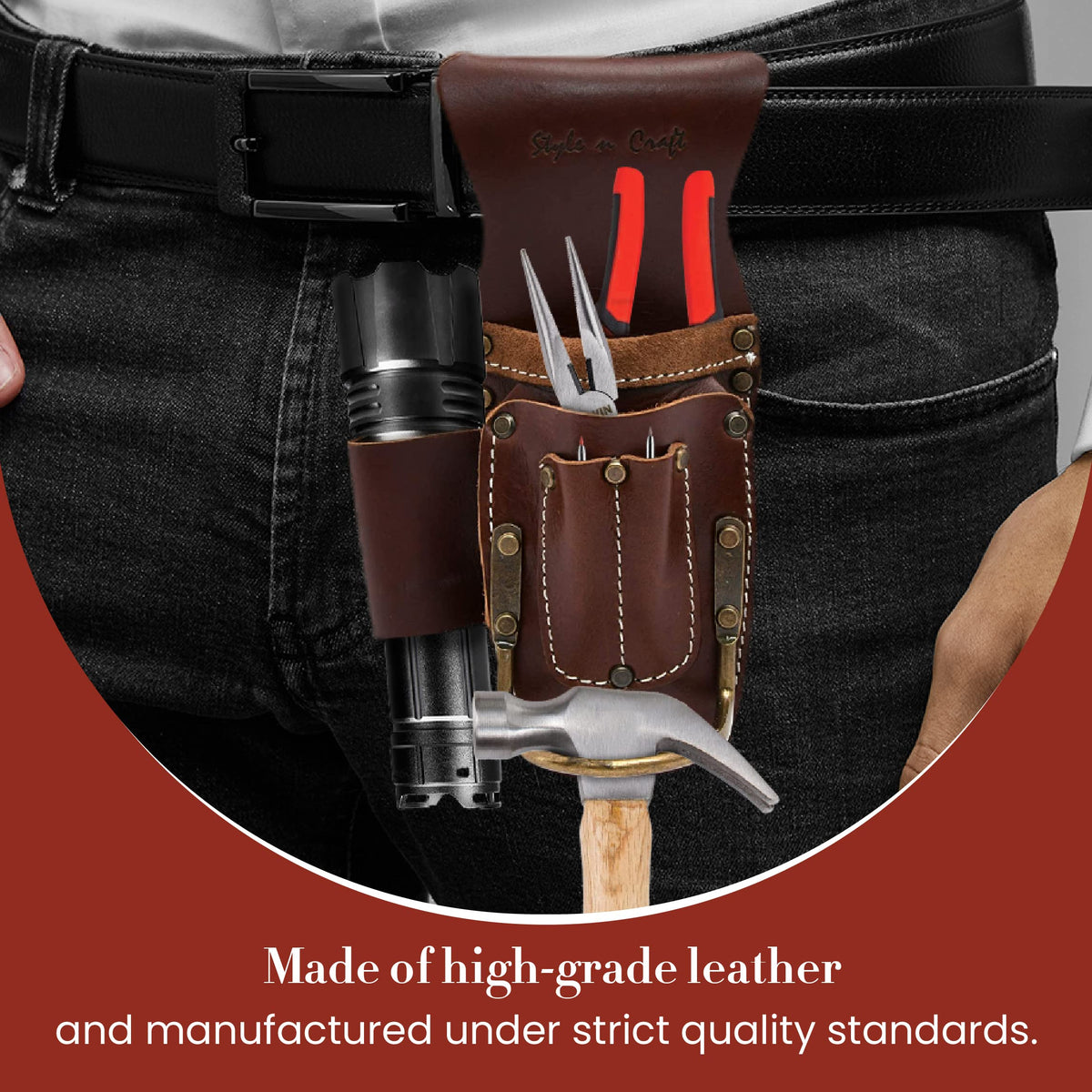 9-Pocket Carpenter's Nail and Tool Pouch F499923