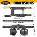 Tool Belt Combo with Suspenders and Tool Vest, 20-Pocket Ballistic Nylon Tool Apron Pouch L9728
