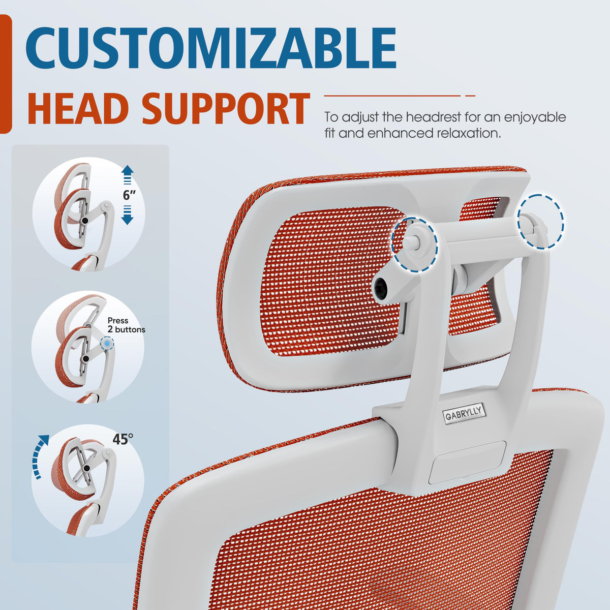 Ergonomic High Back Mesh Office Chair with Headrest and Flip-Up Arms P1473