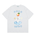 Casablanca Sport Hand & Orange Graphic T-Shirt - White